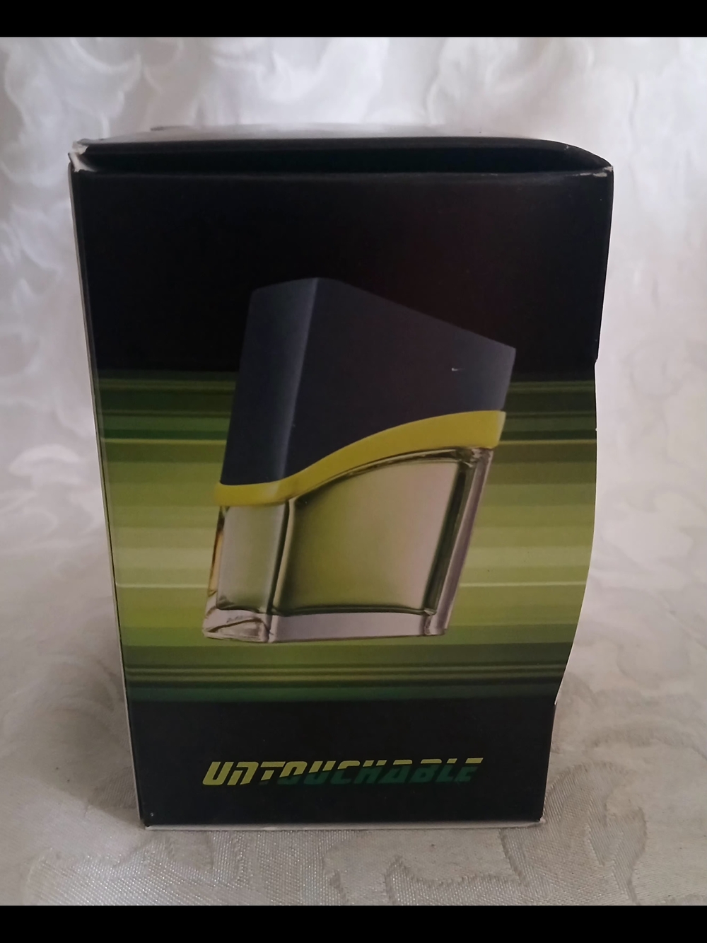 Avon Untouchable Mens Fragrance Scented Stripes — Black and Lime 100